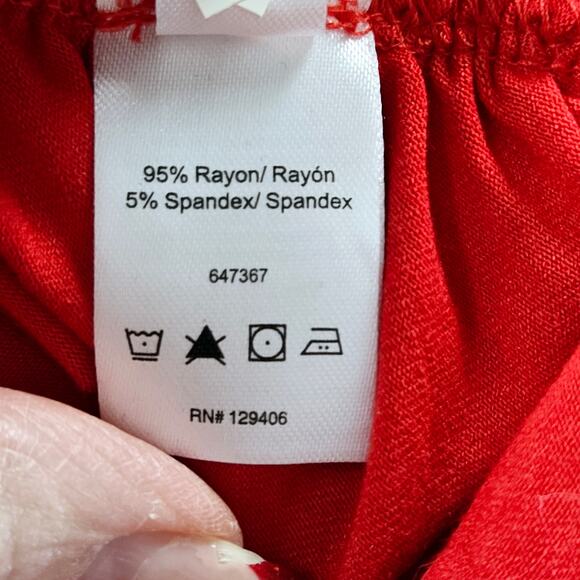 Venus EUC crisscross back sleeveless top Small Valentine red - Picture 7 of 17